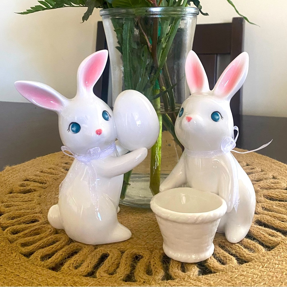 Spritz Target ceramic bunny